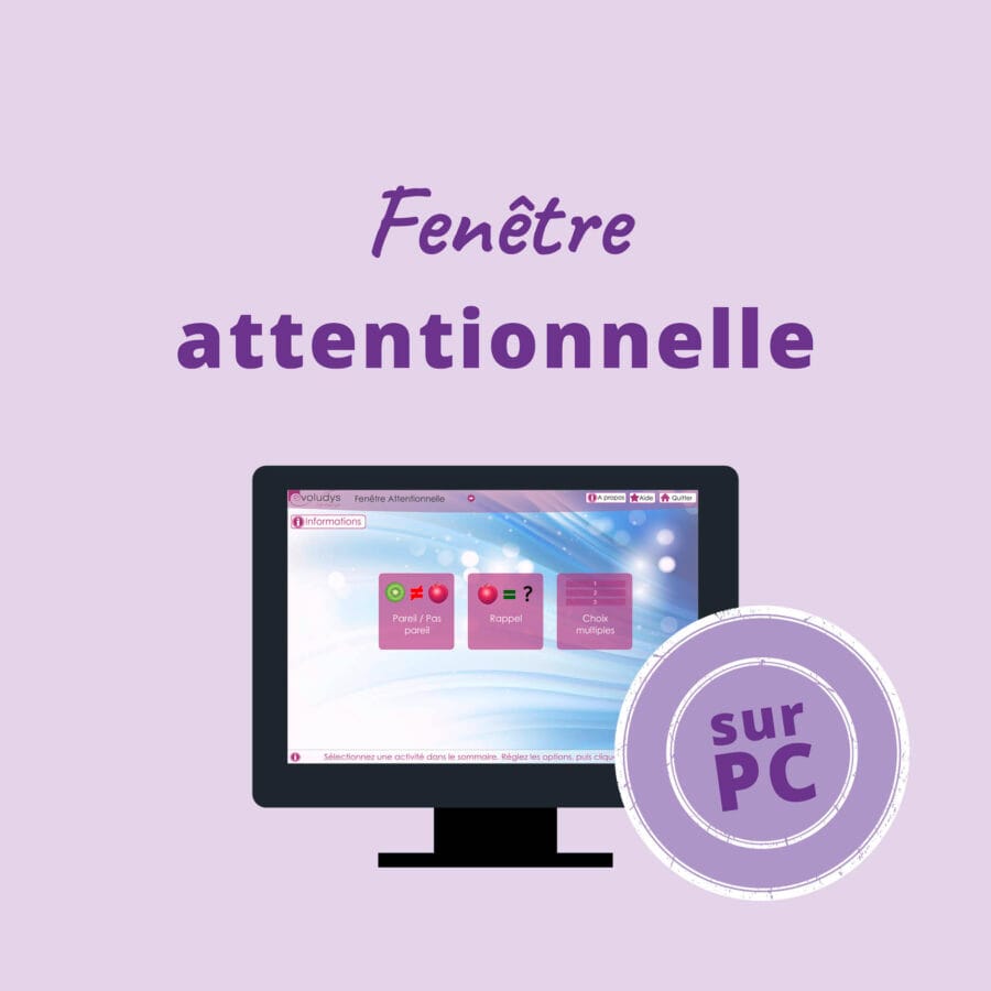 Évaluation Fenêtre attentionnelle - matériel orthophoniste