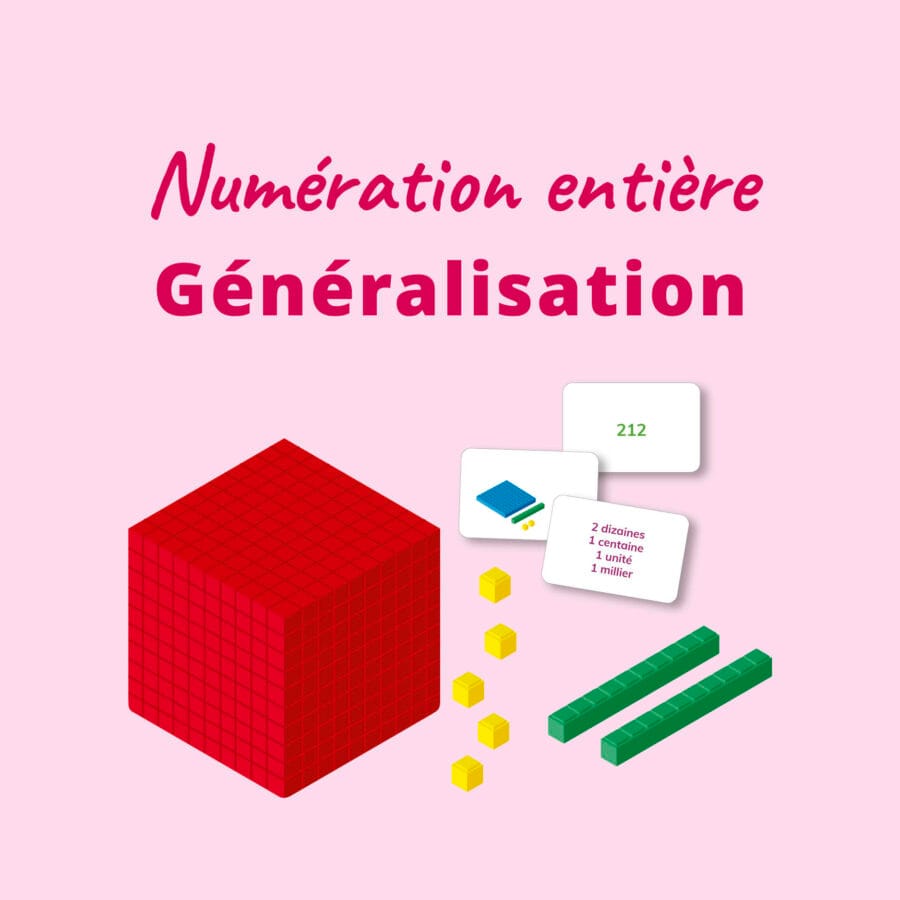 Rééducation numération entière Généralisation - matériel orthophoniste