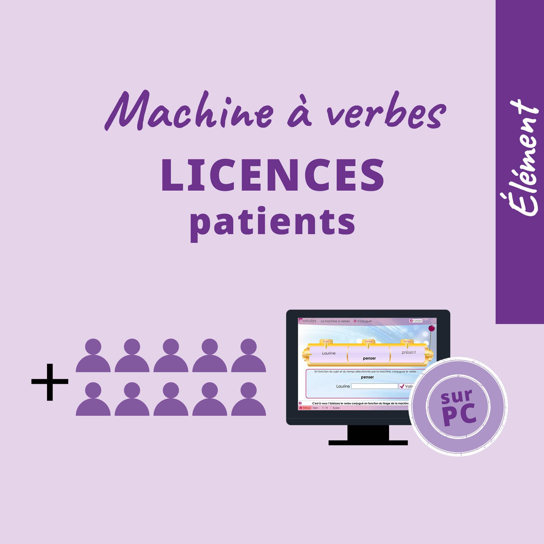 Machine à verbes Licences Patients